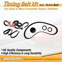 Timing Belt Kit & Gates Drive Belt for Holden Berlina Calais VL 3.0L 1986-1988