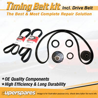 Timing Belt Kit & Gates Drive Belt for Holden Barina TM 1.6L F16D4 2011-ON