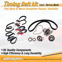 Timing Belt Kit & Gates Drive Belt for Holden Jackaroo L1 2.8L 4JB1-T 1988-1992