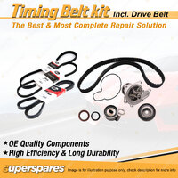 Timing Belt Kit & Gates Drive Belt for Holden Rodeo TF 2.8L OHV 4JB1-T 1999-2003