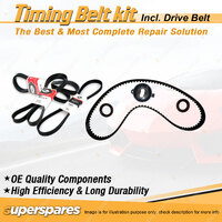 Timing Belt Kit & Gates Drive Belt for Honda Civic 1.5L 4cyl D15B 1988-1992