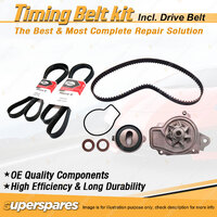 Timing Belt Kit & Gates Drive Belt for Honda Civic 1.3L D13B2 1991-1993