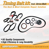 Timing Belt Kit & Gates Drive Belt for Honda Accord 1.8L ES ET 1985 Compr.Keihen