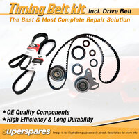 Timing Belt Kit & Gates Drive Belt for Hyundai Sonata 2.4L EFI G4CS 1989-1992