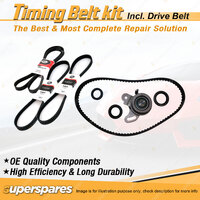 Timing Belt Kit & Gates Drive Belt for Hyundai Excel X1 1.5L G4AJ 1986-1989