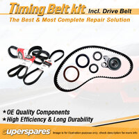 Timing Belt Kit & Gates Drive Belt for Hyundai Lantra 1.6L G4CR 1991-1992