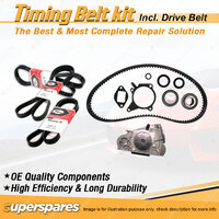 Timing Belt Kit & Gates Drive Belt for Kia Mentor 1.5L SOHC B5 1996-1998