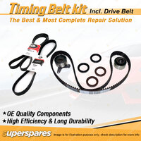 Timing Belt Kit & Gates Drive Belt for Mazda 323 BA 1.8L DOHC BP 1989-1994