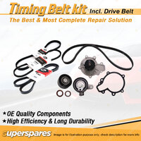 Timing Belt Kit & Gates Drive Belt for Mazda E2500 2.5L SOHC WL 1999-2003