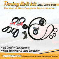 Timing Belt Kit & Gates Drive Belt for Mazda MX6 2.5L MPFI KL-ZE 1991-1997