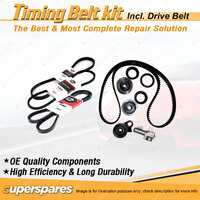 Timing Belt Kit & Gates Drive Belt for Mazda 929 HC 3.0L 18V JE 1987-1991