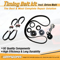 Timing Belt Kit & Gates Drive Belt for Mazda 929 2.0L SOHC 18V JF 1982-1987