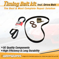 Timing Belt Kit & Gates Drive Belt for Mazda 626 2.0L SOHC FE 1986-1987