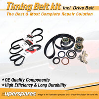 Timing Belt Kit & Gates Drive Belt for Mazda 929 HC 3.0L 24V JE 1990-1991