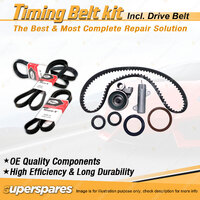 Timing Belt Kit & Gates Drive Belt for Mazda 929 HE 3.0L 24V JE 1994-1997