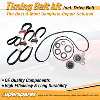 Timing Belt Kit & Gates Drive Belt for Mitsubishi Cordia AA AB AC 1.8L 1984-1989