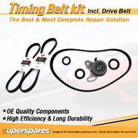 Timing Belt Kit & Gates Drive Belt for Mitsubishi Colt RA 1.4L 4G12B 1981-1982