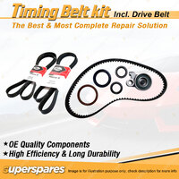 Timing Belt Kit & Gates Drive Belt for Mitsubishi Mirage 1.6L 4G92 1995-2000