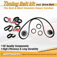 Timing Belt Kit & Gates Drive Belt for Nissan EXA 1.6L 1.8L 1987-1991 with A/C