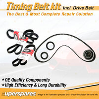 Timing Belt Kit & Gates Drive Belt for Nissan Pulsar N13 1.6L CA16S 1986-1987