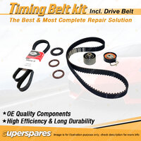 Timing Belt Kit & Gates Drive Belt for Peugeot 206 1.6L TU5JP4 2001-2007