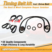 Timing Belt Kit & Gates Drive Belt for Peugeot 306 N5 1.8L XU7JP4 1997-1999