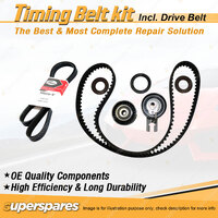 Timing Belt Kit & Gates Drive Belt for Peugeot Partner G9P 1.6L DV6DTED DV6ATED4