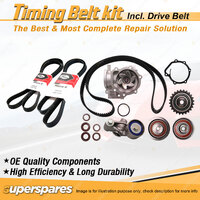 Timing Belt Kit & Gates Drive Belt for Subaru Impreza GC-GF 2.0L EJ20E 1998-2000