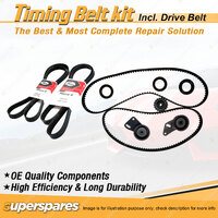 Timing Belt Kit & Gates Drive Belt for Subaru Sportswagon 1.8L EA82 1985-1989