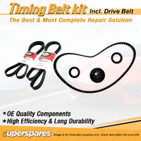 Timing Belt Kit & Gates Drive Belt for Suzuki Swift SF 1.3L G13A 1990-1992