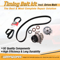 Timing Belt Kit & Gates Drive Belt for Volkswagen Caddy 1.6L BGU BSE 2005-2010