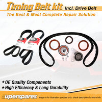 Timing Belt Kit & Gates Drive Belt for Volvo C70 S40 V50 2.4L 2.5L 2004-2010