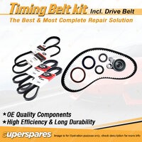 Timing Belt Kit & Gates Drive Belt for Volvo 740 2.3L EFI B234F 1989-1990