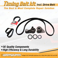 Timing Belt Kit & Gates Drive Belt for Volvo S90 2.9L 6cyl 24V B6304F 1997-1997