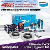 Bendix Ultimate 4WD Front Brake Upgrade Kit for Mitsubishi Triton ML MN MQ