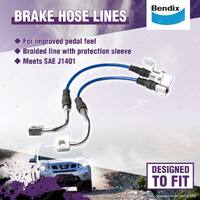 Bendix Front Ultimate 4WD Brake Hose Kit for Ford Mustang FM FN 2.3L 5.0L 14-On