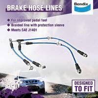 Bendix Rear Ultimate 4WD Brake Hose Kit for Nissan Patrol Y62 5.6L 2012-On