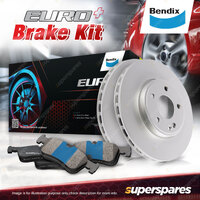 Front Bendix Euro+ Brake Kit for Volkswagen Golf VII T-Roc 1.2L 1.4L 1.6L 2.0L