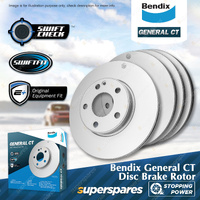 Bendix F + R GCT Brake Rotors for Holden Calais VZ VT VX VY Adventra Caprice