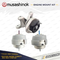 Front + Rear Engine Mount Kit for Audi A4 B6 1.8T B7 2.0L 4Cyl 02-09 CVT