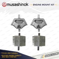 Front + Rear Engine Mount Kit for BMW 318i E30 1.8L M10B18 M40B18 34mm x 50mm