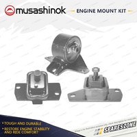 Front + Rear Engine Mount Kit for Daihatsu Terios J102G 1.3L 4Cyl 4WD K3VE