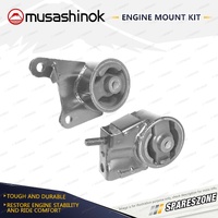 Front + Rear Engine Mount Kit for Ford Telstar AT AV 2.0 2.2L 4Cyl FE F2 Manual