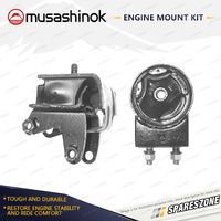 Front + Rear Engine Mount Kit for Ford Festiva WA 1.3L 4Cyl B3 6/91-3/94 Manual