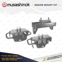 Front + Rear Engine Mount Kit for Holden Rodeo TF TFS54 2.5L 4Cyl Diesel 88-90