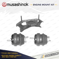 Front + Rear Engine Mount Kit for Holden Calais VZ 3.6L V6 LY7 8/04-7/06