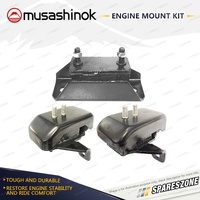 Front + Rear Engine Mount Kit with cover for Holden Frontera MX Rodeo TF R9