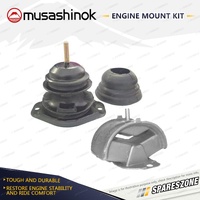 Front + Rear Engine Mount Kit for Honda Accord CA5 2.0L Front Long Top Bolt 43mm