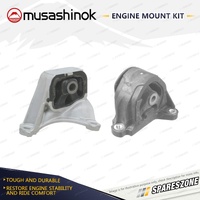 Front + Rear Engine Mount Kit for Honda Civic EP3 Type R Integra DC5 2.0L 4Cyl