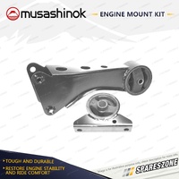 Front + Rear Engine Mount Kit for Hyundai Excel X2 S Coupe 1.5L 4Cyl G4DJ 89-94